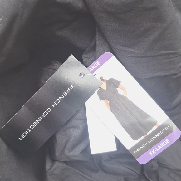 French Connection Women's Puff Sleeve Maxi Dress Black, XXL #New - Picture 4 of 4